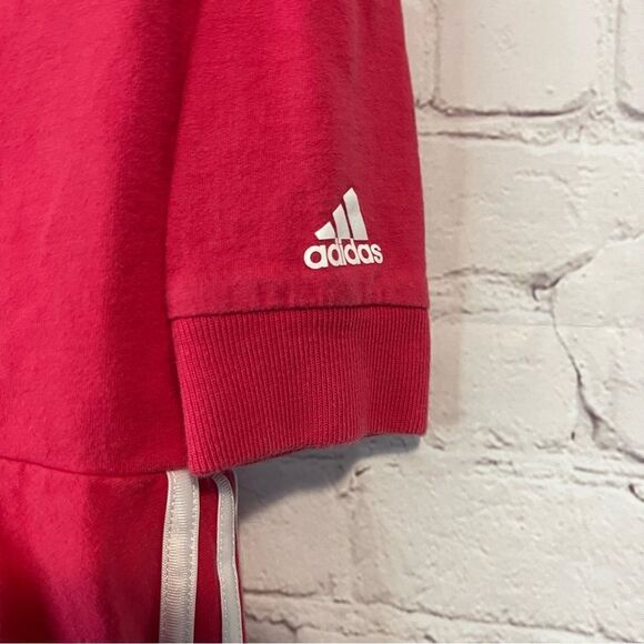 Adidas Toddler Girls Long Sleeve Sweater Top Size 4 Pink Logo Embroidered - Picture 2 of 7